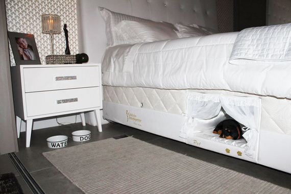 Inside This Bed There’s A Tiny Place Where Your Pet Can Sleep