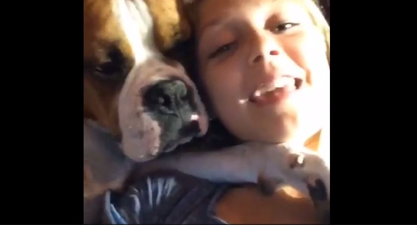 Heartwarming moments: Rescue puppy loves to cuddle!