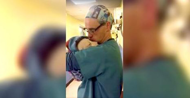 A Surgical Assistant Soothes A Scared Puppy. Put Your Volume Way Up!