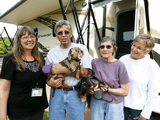 Cuteness Alert: Blind Doxie and His Guide Dog Adopted Together!