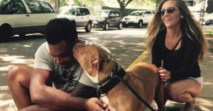 Football Player Walks Into Shelter And Asks For Their ‘Least Adoptable Dog’
