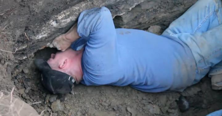 Rescue Worker Hears Crying Puppy Trapped Underground, But He’s Nowhere To Be Found
