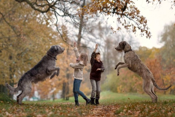 36 Truly Magical Photos of Little Kids and Their Big Dogs