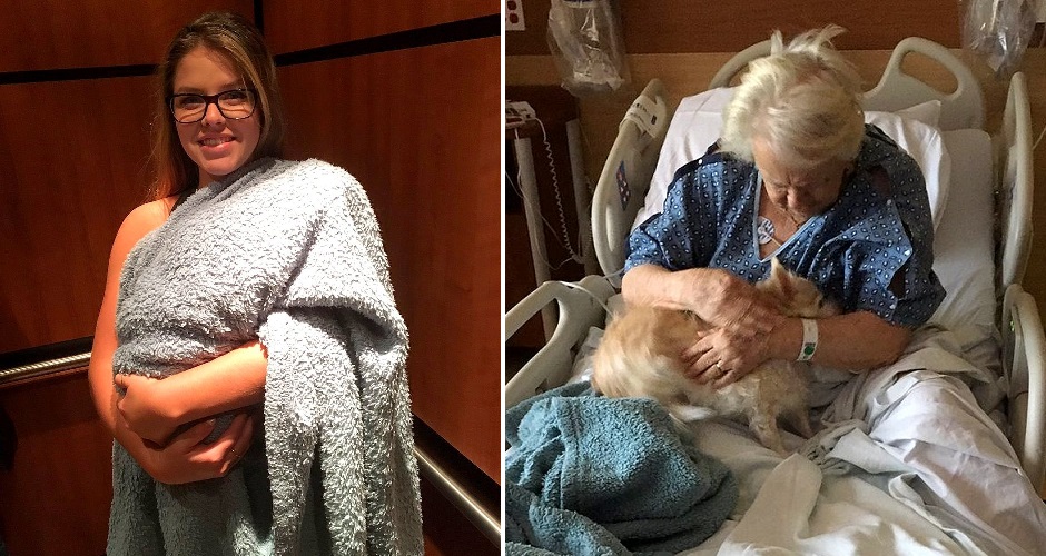Woman Sneaks Her Sick Grandma’s Dog into the Hospital Disguised as a Baby