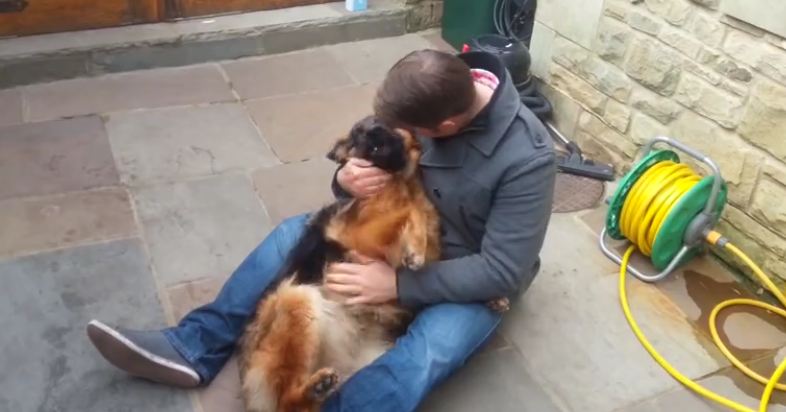 Dog Cries Out In Happiness After Months Apart From Owner