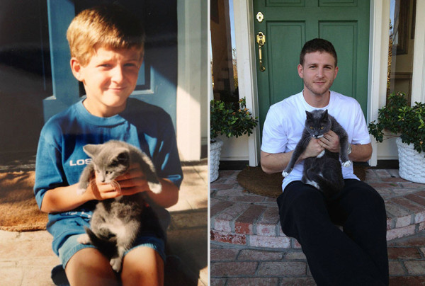 Furbabies Transform Alongside Their Owners In ‘Growing Up’ Photos