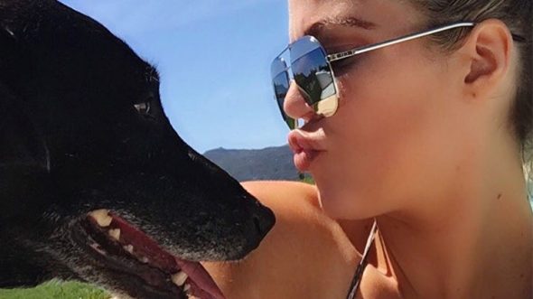 Khloe Kardashian Mourns The Loss of Her Black Lab, Gabbana