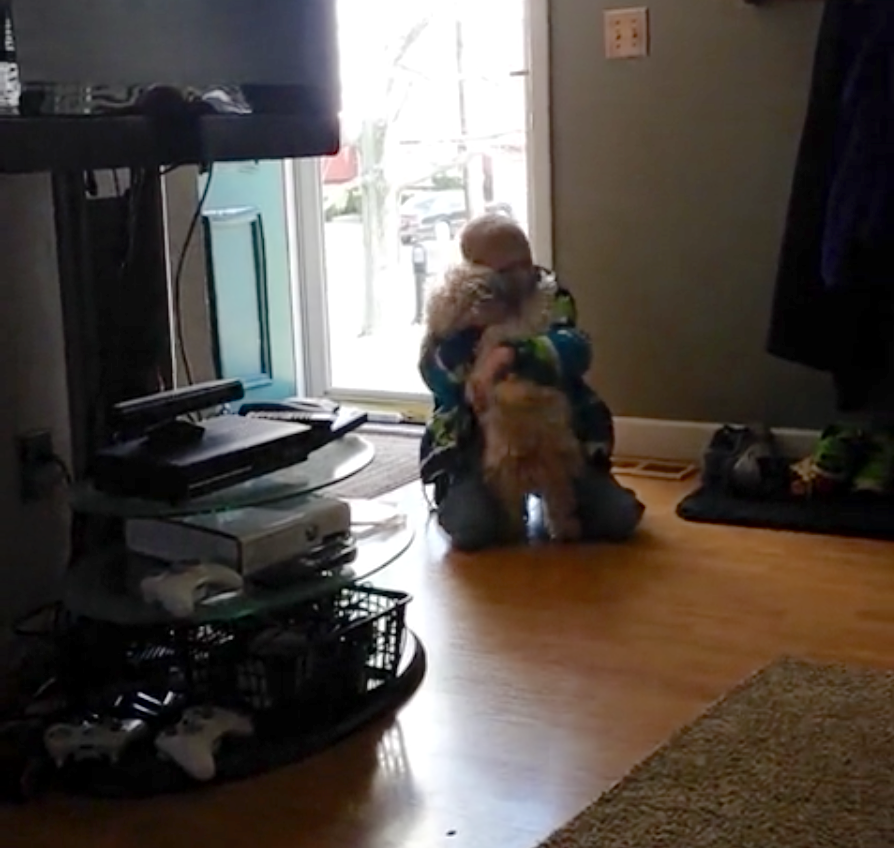 Little Boy Falls To The Floor With Emotion The Moment He Sees His Missing Dog