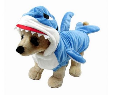 Adorable Blue Shark Pet Costume