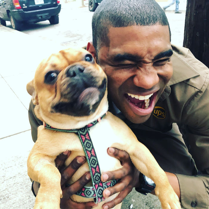 UPS Driver Made It His Goal To Take A Pic With Every Dog On His Route