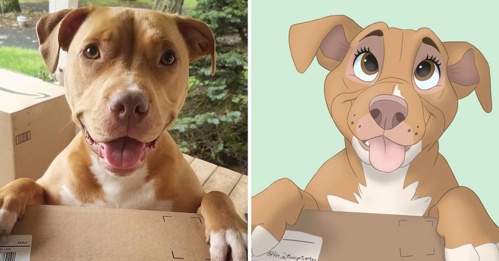 Incredible Artist “Disneyfies” Peoples’ Dogs & The Results Are Amazing