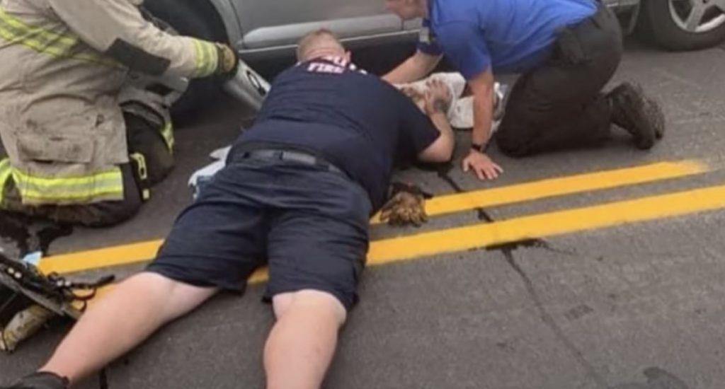 Selfish Owner Ran Off As 1st Responders Work To Bring Puppy Back To Life