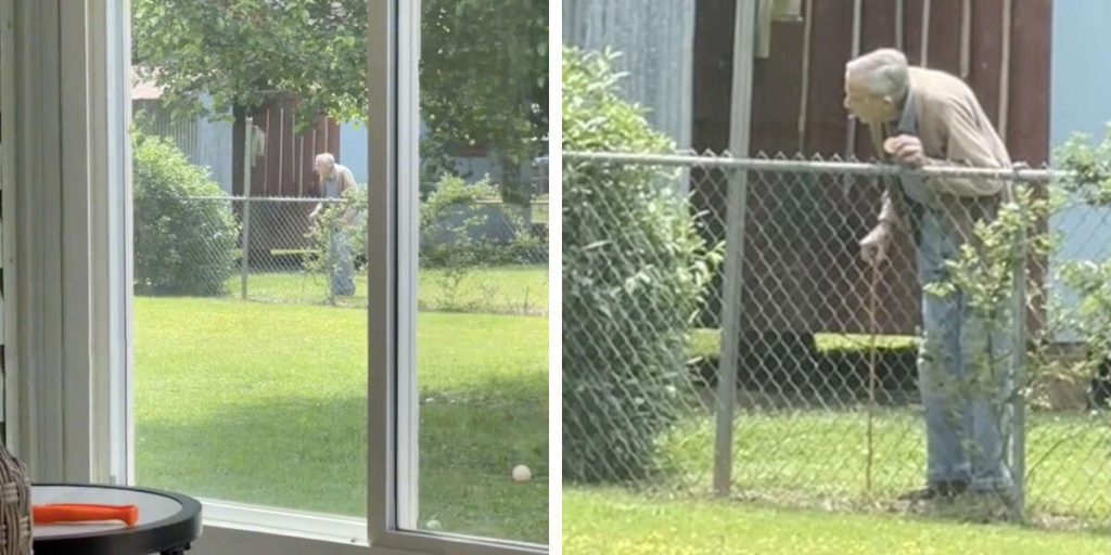 94-Year-Old Grandpa Shares The Sweetest Routine With His Neighbor’s Dogs